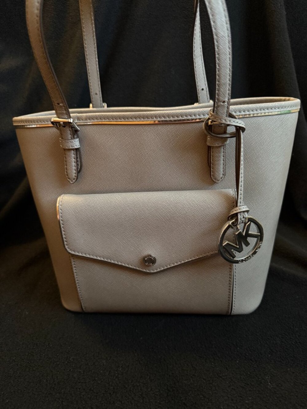 Michael Kors Light Gray Shoulder Bag